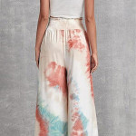 Women's Tie-dye Loose Fit Flared Wide Leg Palazzo Pants